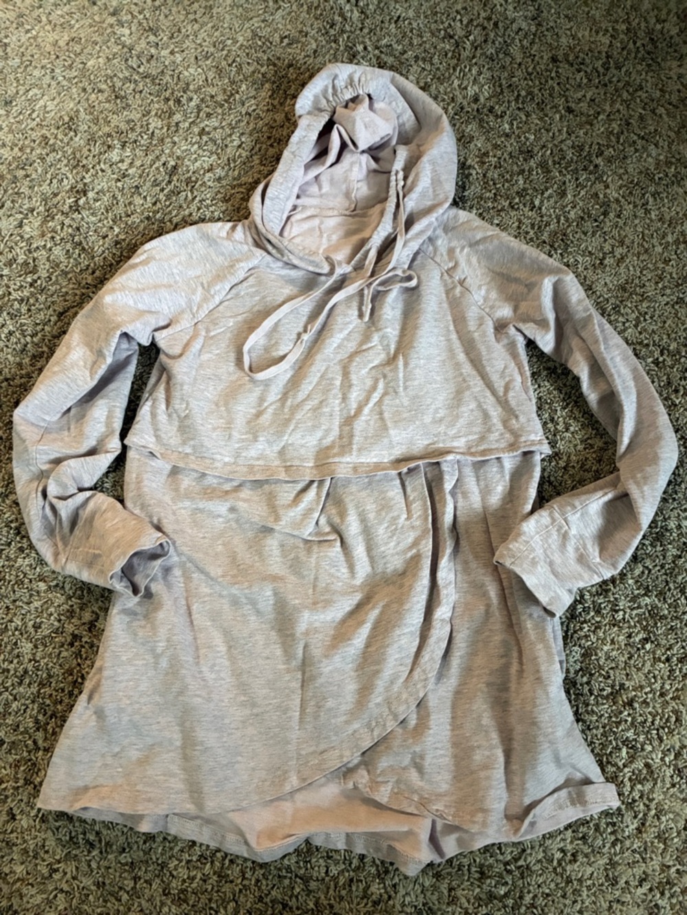 Pink Hooded Nursing Breastfeeding Sweatshirt